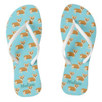 Corgi personnalisé Cute Turquoise
