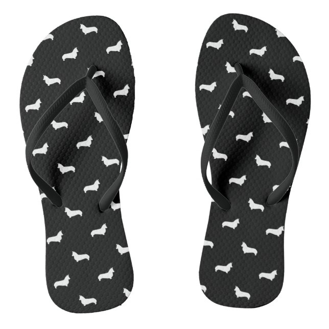 Tongs Corgi Silhouette Flip Flops - Belle conception pou (Semelle)