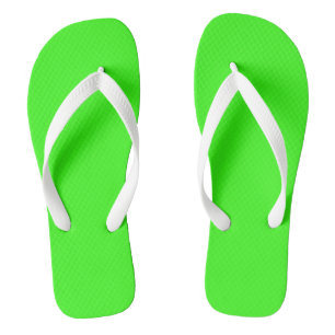 Tongs Couleur solide verte néon   Classique