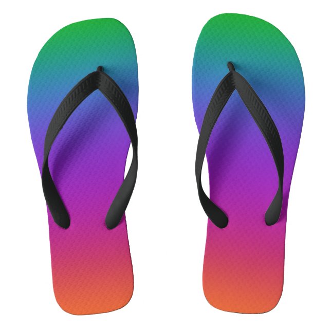 Tongs Couleurs Arc-en-ciel brillantes Flip Flops (Semelle)