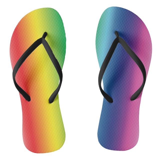 Tongs couleurs arc-en-ciel fierté lgbt (Semelle)