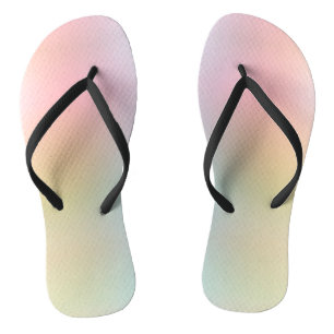 Tongs Couleurs arc-en-ciel modernes tendance Rouge rose 