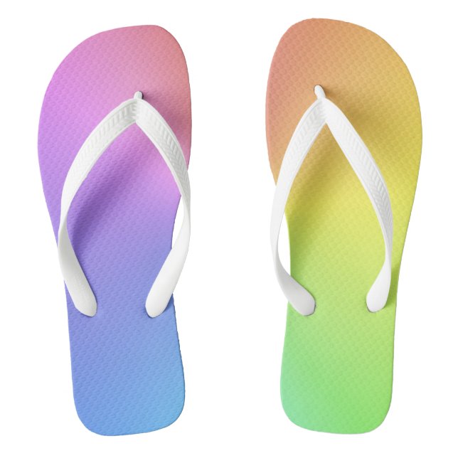 Tongs Couleurs arc-en-ciel tropicales (Semelle)