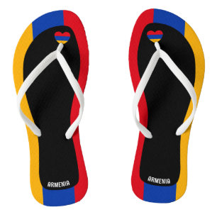 Tongs Couleurs patriotiques drapeau Arménie ravissantes