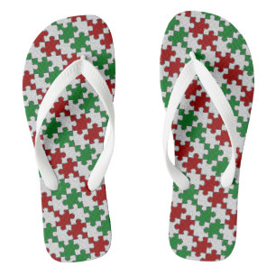 Tongs Couleurs Vacances Jigsaw Pièces Flip Flops