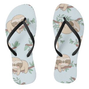 Tongs Cours couture en branche avec Feuilles