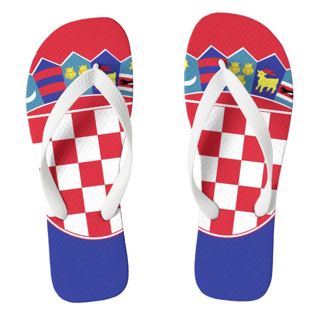Tongs Croatia Flag Emblem (Semelle)