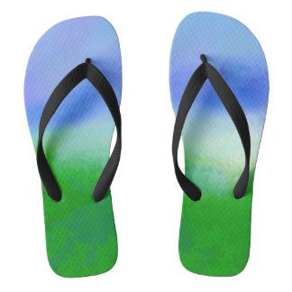 Tongs Cute Blue SKY VERT Moderne Femme Flip Flops