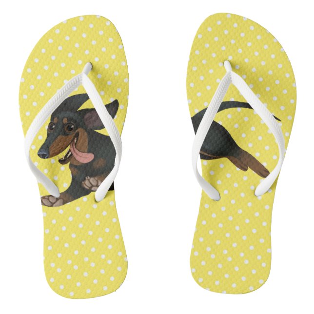Tongs Dachshund Flip Flops Wiener Chien Chaussures (Semelle)