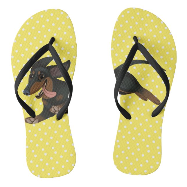 Tongs Dachshund Flip Flops Wiener Chien Chaussures (Semelle)