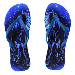 Tongs de cheval en course