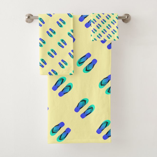 Tongs de flip bleu pour enfants  (En situation)