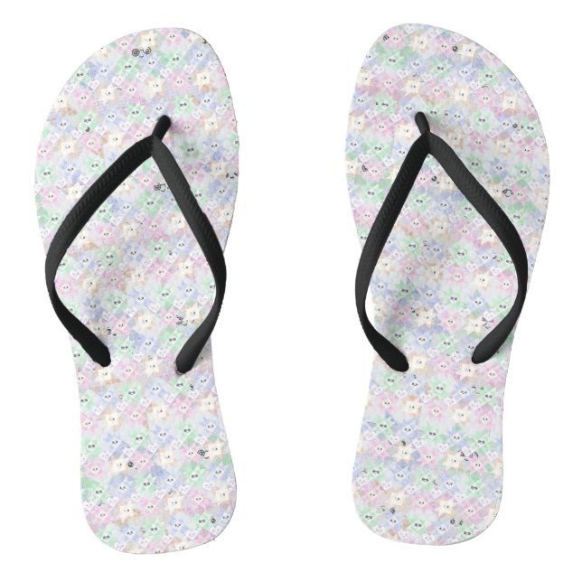 Tongs de flip flop de courtepointes heureuses (Semelle)