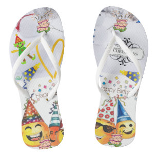 Tongs de Noël Joyeux Anniversaire