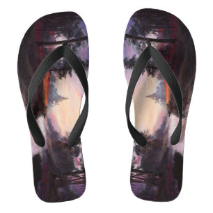 Tongs de plage personnalisés sur le thème de la fo