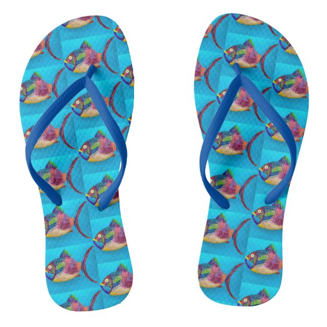 Tongs de poisson amusants (Semelle)