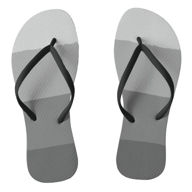 Tongs Décontracté gris 4 bandes Hommes Flip Flops (Semelle)