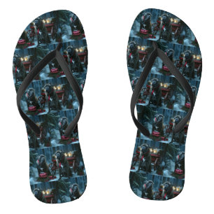 Tongs Décor de Noël Cane Corso Snowy Sleigh