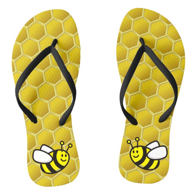 Tongs Dessin sur les abeilles (Semelle)