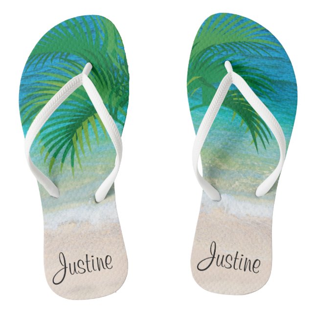 Tongs Destination tropicale personnalisée (Semelle)