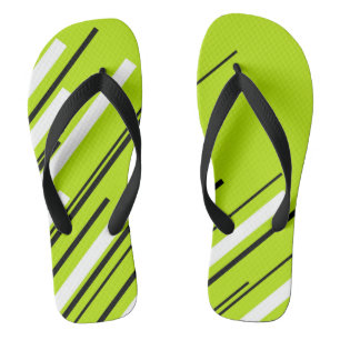 Tongs Diagonales - Vert citron vert