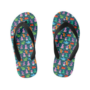 Tongs dinosaures pour enfants