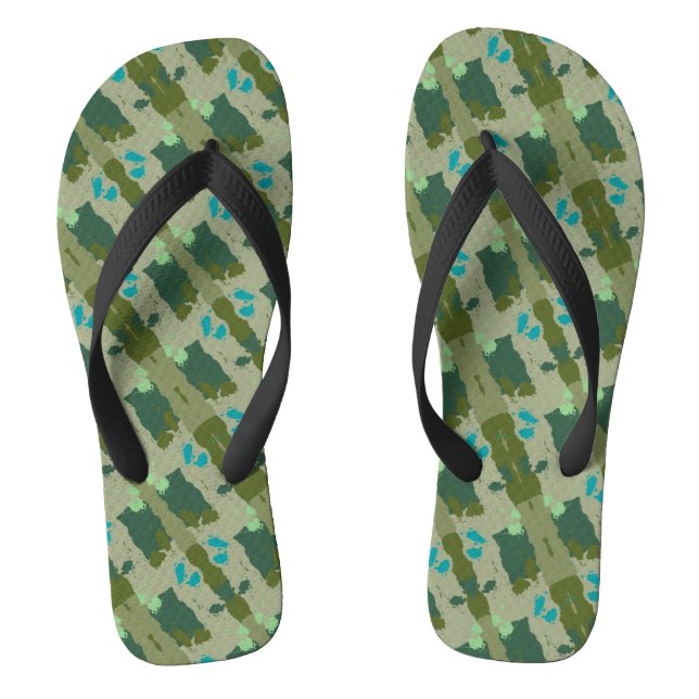 Tongs Diverse green colors background (Semelle)