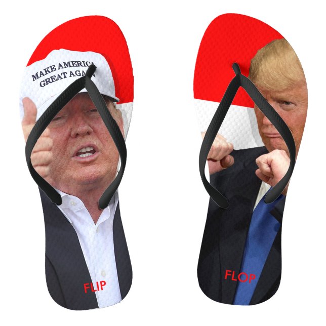 TONGS DONALD TRUMP :  FLÈCHE (Semelle)