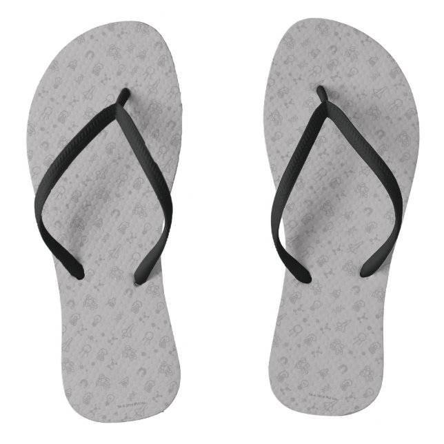 Tongs Doodles De L'Espace Et De La Science (Semelle)