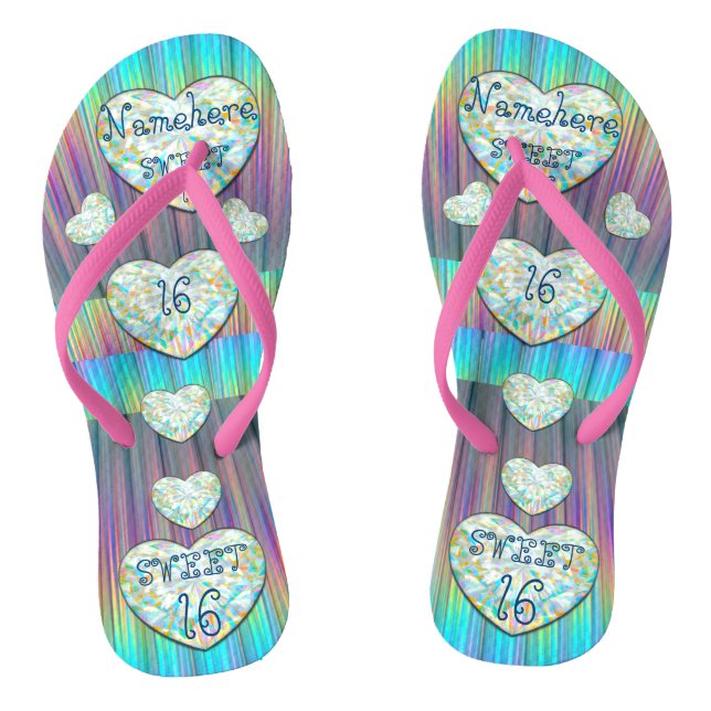 Tongs Doux 16 chaussures Coeurs de Neon Diamond! AJOUTER (Semelle)