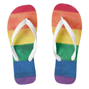 Tongs Drapeau arc-en-ciel gay pride