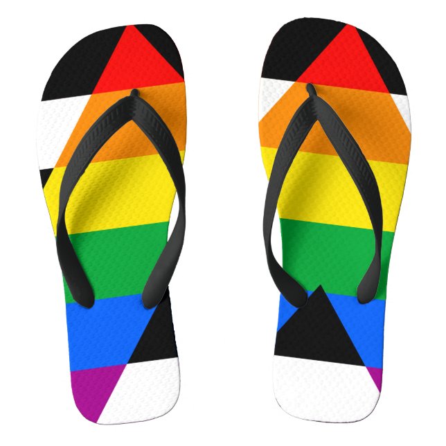 Tongs Drapeau d'allié LGBTQ+ (Semelle)