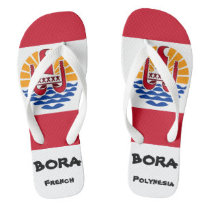 Tongs Drapeau de Bora Bora Polynésie française