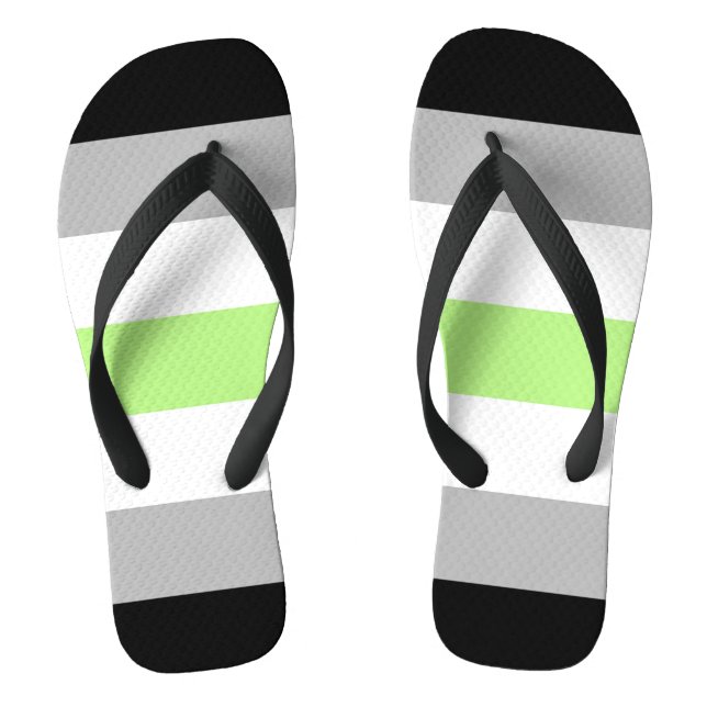 Tongs Drapeau de fierté agender (Semelle)