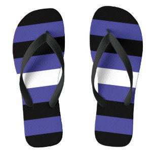 Tongs Drapeau de fierté cuir