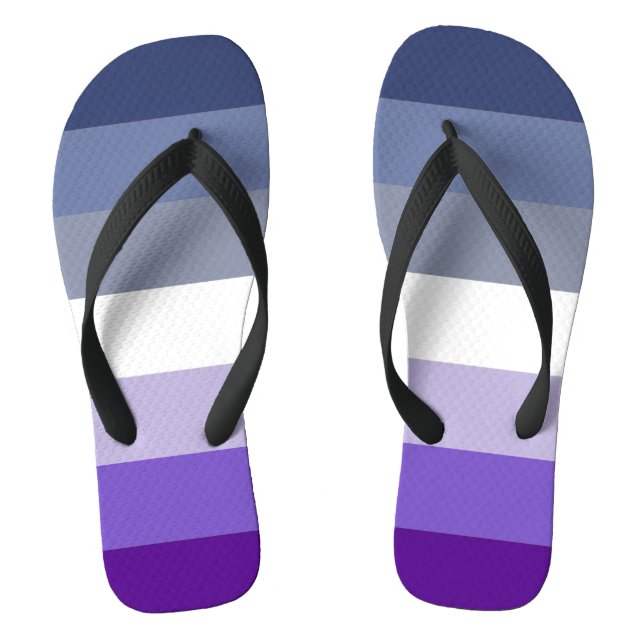 Tongs Drapeau de fierté lesbienne Butch (Semelle)