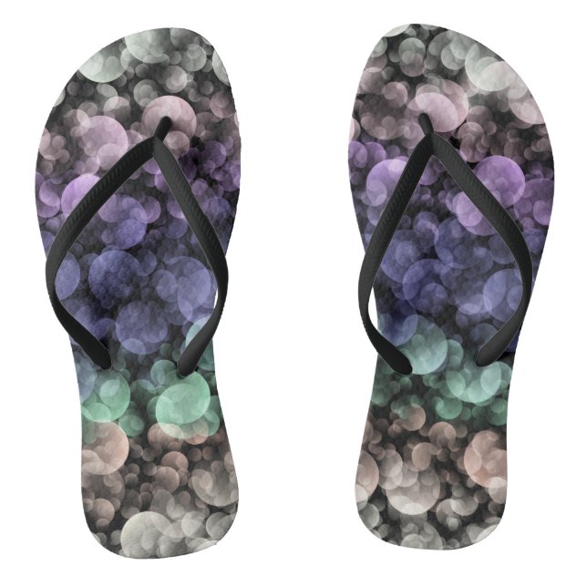Tongs Drapeau de fierté Uingender Boho Groovy Bulles Écl (Semelle)
