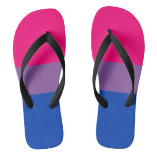 Tongs Drapeau de la fierté bisexuelle