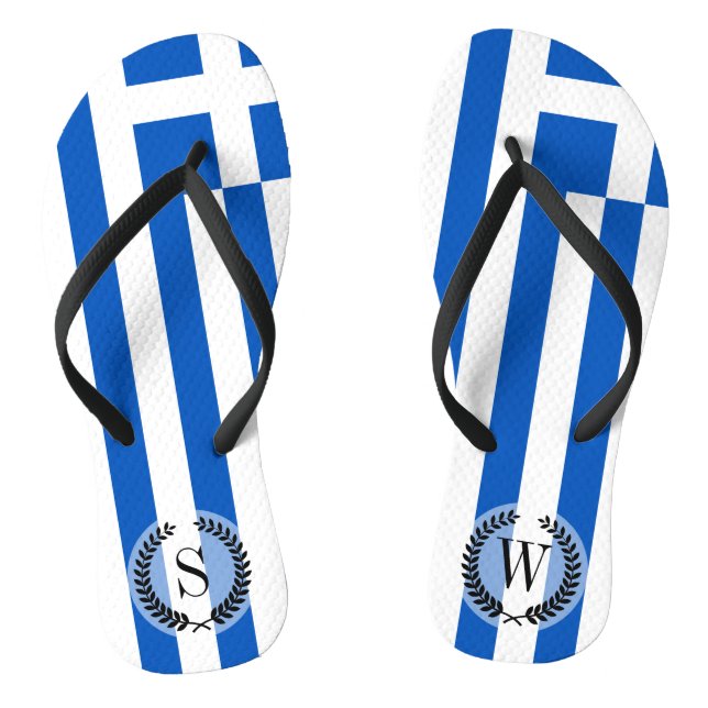 Tongs Drapeau de la Grèce (Semelle)