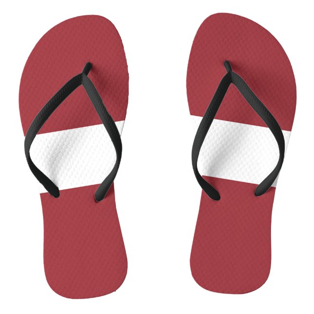 Tongs Drapeau de la Lettonie (Semelle)