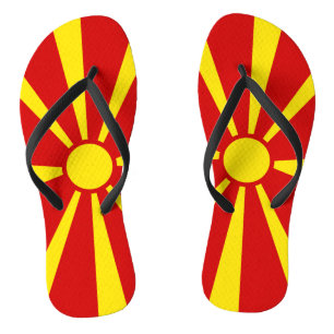 Tongs Drapeau de la Macédoine du Nord