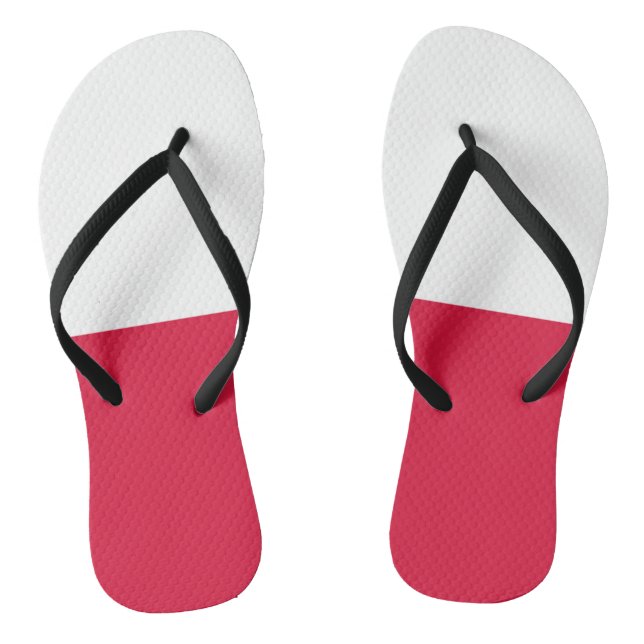 Tongs Drapeau de la Pologne (Semelle)