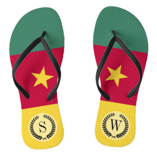 Tongs Drapeau du Cameroun