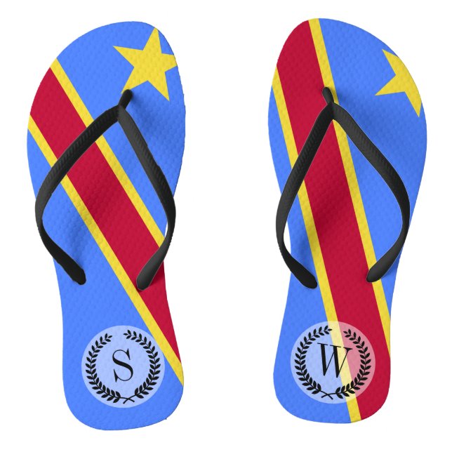 Tongs Drapeau du Congo (Semelle)