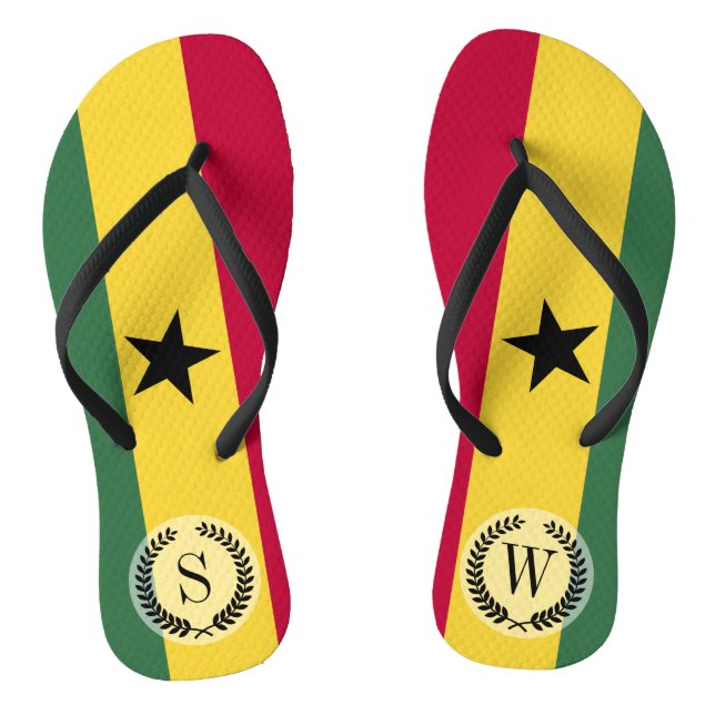 Tongs Drapeau du Ghana (Semelle)