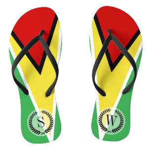 Tongs Drapeau du Guyana