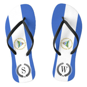 Tongs Drapeau du Nicaragua