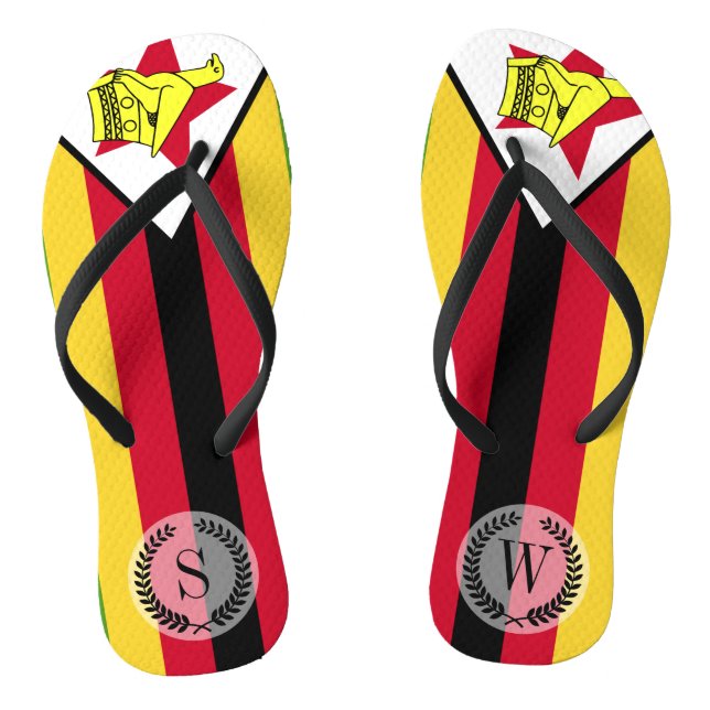 Tongs Drapeau du Zimbabwe (Semelle)