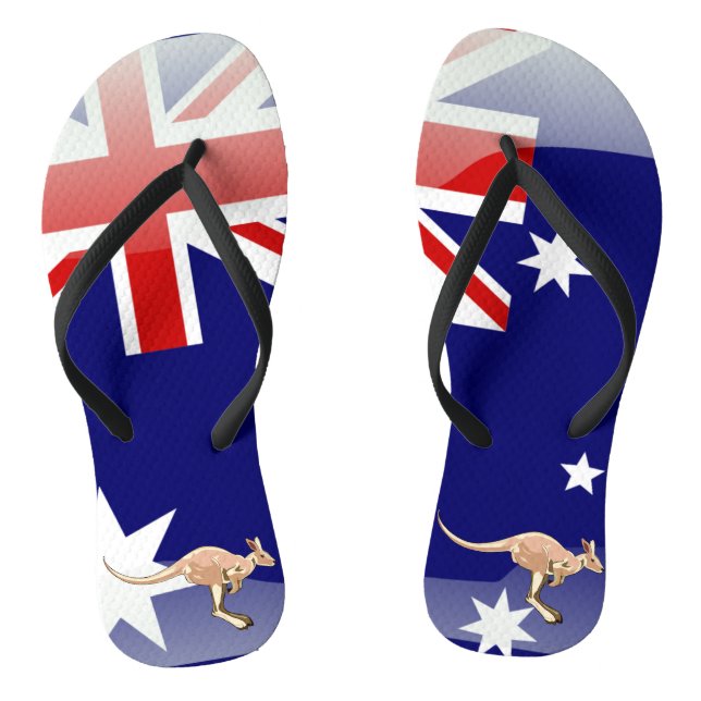 Tongs Drapeau en lustré australien (Semelle)