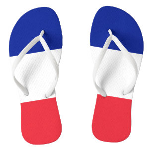 Tongs Drapeau France Tricolore